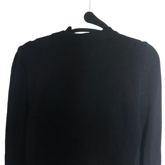 St. John Knit Black Cardigan Rhinestone buttons - Picture 5 of 8